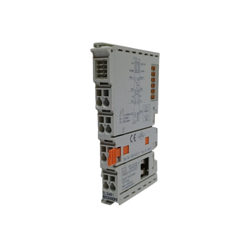 Beckhoff EL3681 8-channel analog input terminal, 0–10 V, for precise voltage measurement in automation systems.