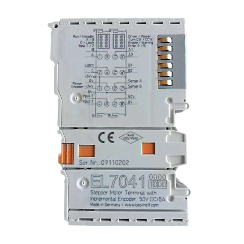 Beckhoff EL7041-1000 stepper motor terminal, 1-channel, 5 A, 24–50 V DC, EtherCAT