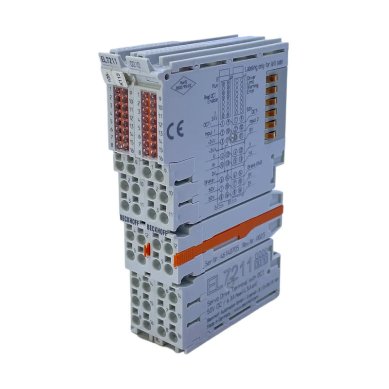 Beckhoff EL7211-0010 EtherCAT servo terminal, 1-channel, 4.5 A, with STO safety