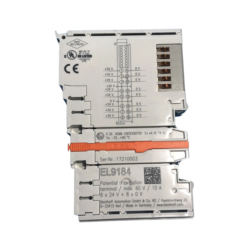 Beckhoff EL9184 potential supply terminal, 4-channel, 24 V DC, EtherCAT I/O