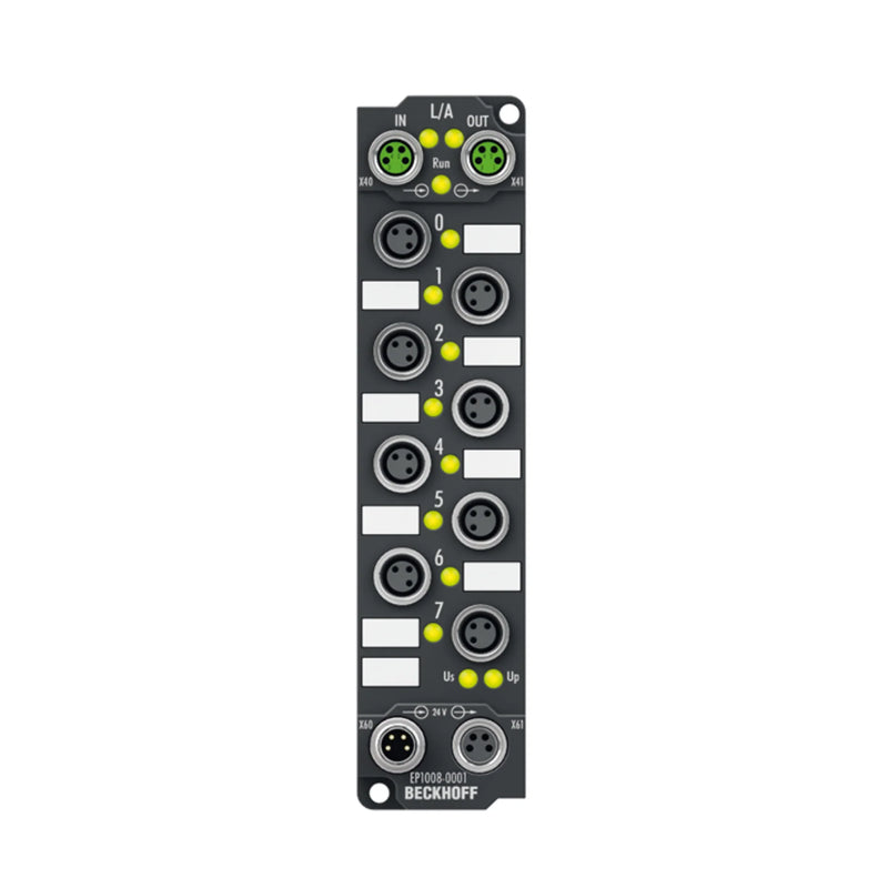 Beckhoff EP1008-0001 EtherCAT Box, 8 digital inputs, IP67, M8 connectors