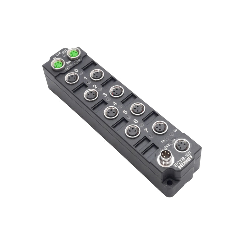 Beckhoff EP2338-1001 EtherCAT Box, 8-channel digital output, 24 V DC, 2 A, IP67