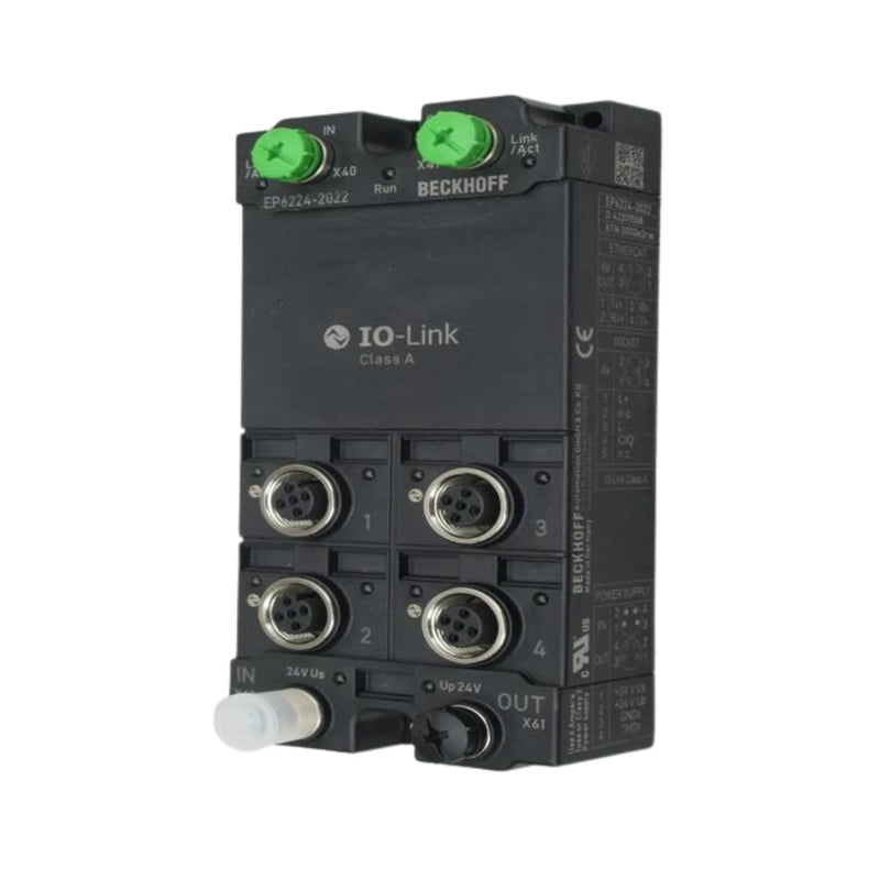 Beckhoff EP6224-2022 EtherCAT Box, 4-channel IO-Link master, IP67, M12 connectors