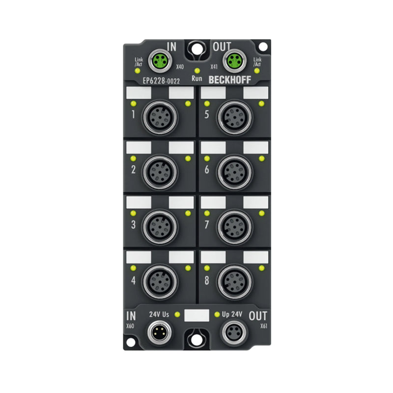 Beckhoff EP6228-0022 EtherCAT Box, 8-channel IO-Link master, IP67