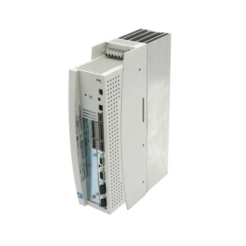 Lenze EVS9321-EP 0.37 kW servo inverter with resolver feedback, IP20 housing, and modular fieldbus options