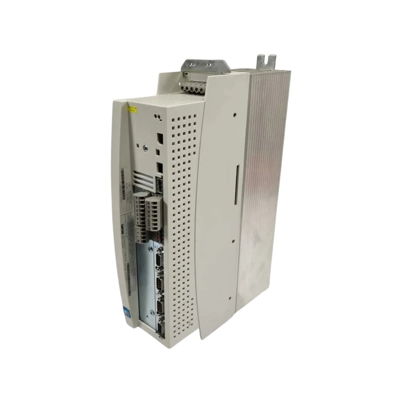 Lenze EVS9321-ESV004 0.37 kW servo inverter with S_V004 firmware, resolver feedback, and IP20 housing