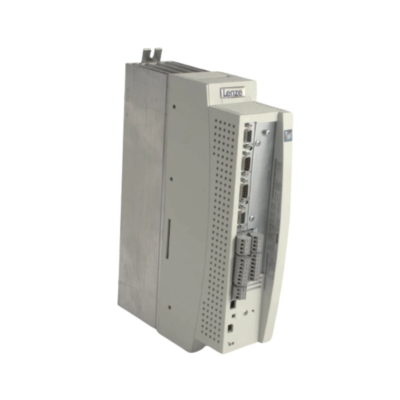 Lenze EVS9322-EKV004 7.5 kW servo inverter with KV004 firmware, resolver input, and IP20 housing