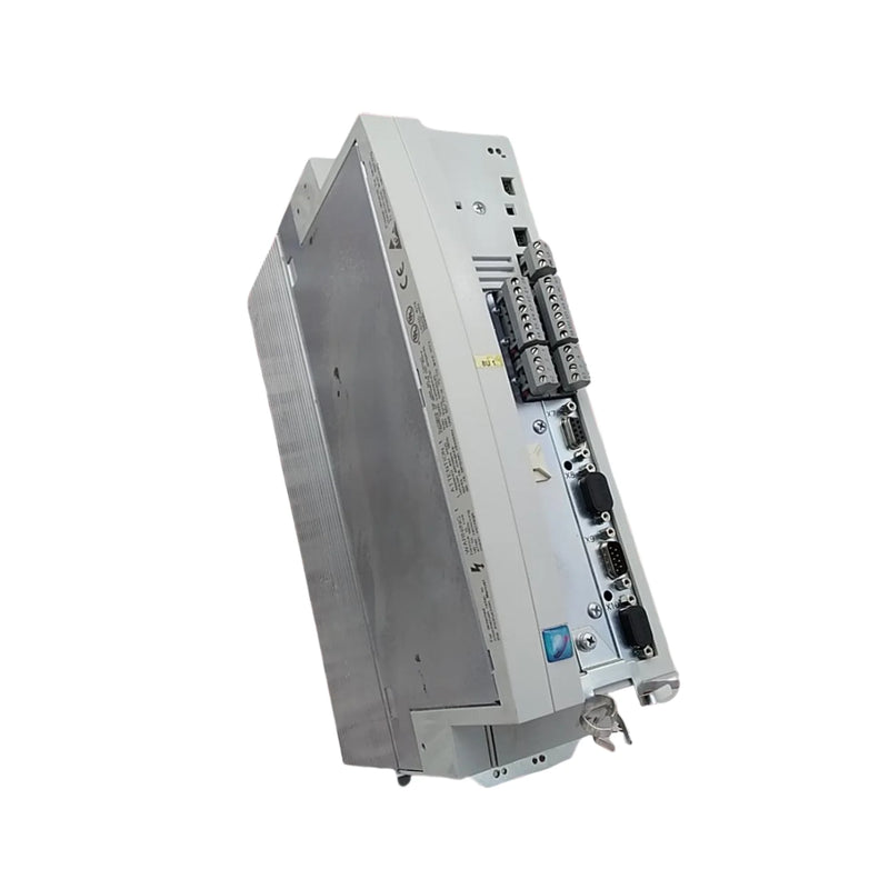 Lenze EVS9323-EK 7.5 kW servo inverter with resolver input, modular fieldbus options, and IP20 housing