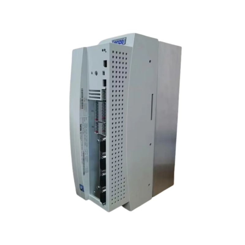 Lenze EVS9324-EKV004 15 kW servo inverter with KV004 firmware, resolver input, and IP20 housing