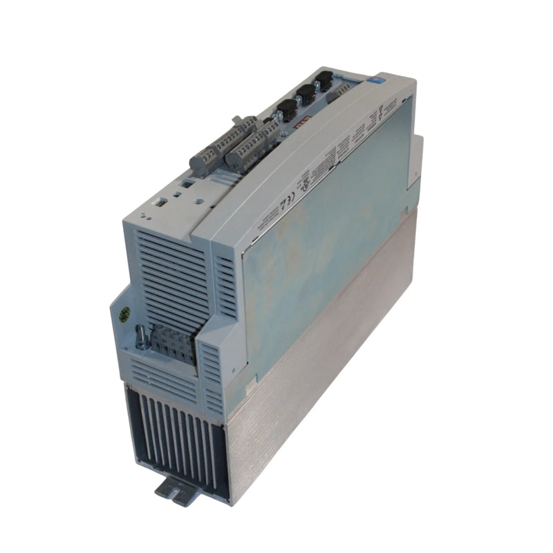 Lenze EVS9324-EP 7.5 kW servo inverter with resolver feedback, IP20 housing, and modular fieldbus support for automation