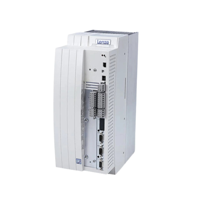 Lenze EVS9324-ETV004 5.5 kW servo inverter with ETV004 firmware, resolver input, and modular IP20 design