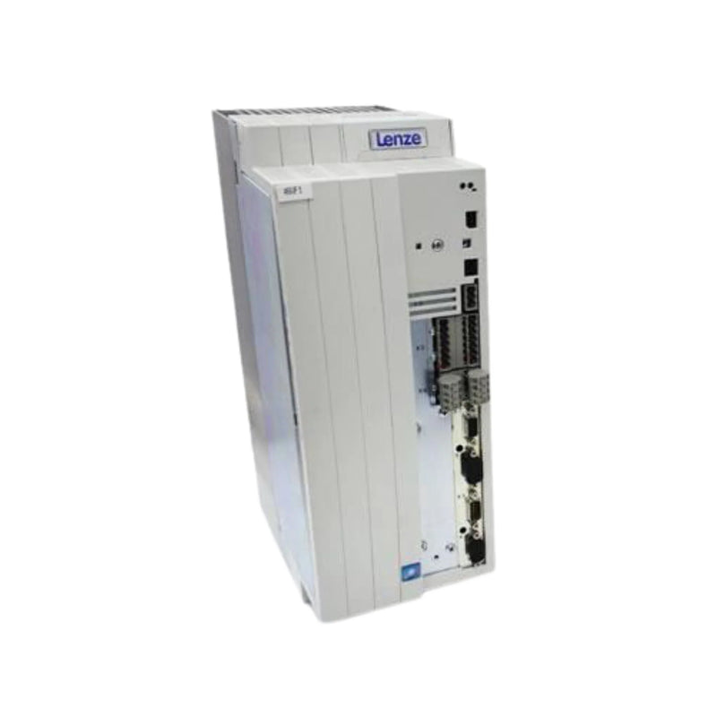 Lenze EVS9325-EK 15 kW servo inverter with resolver input, modular fieldbus options, and IP20 housing
