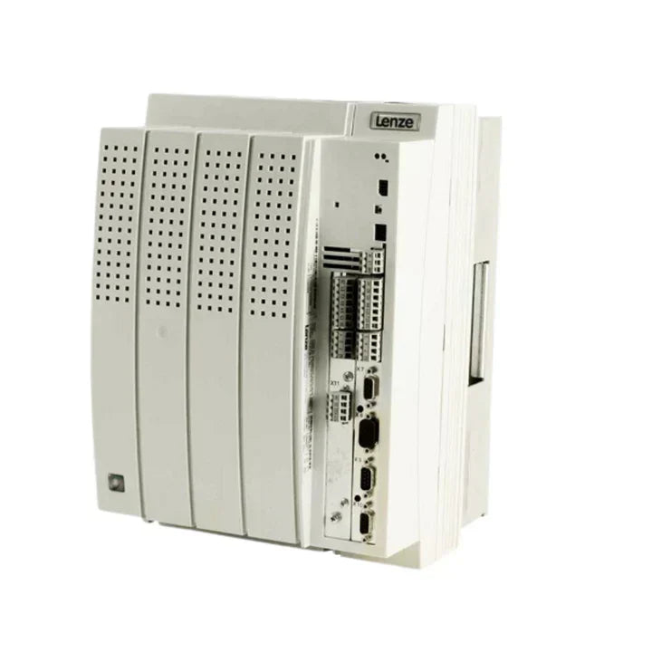 Lenze EVS9327‑CSV003 7.5 kW servo inverter with CSV003 resolver firmware, compact IP20 enclosure