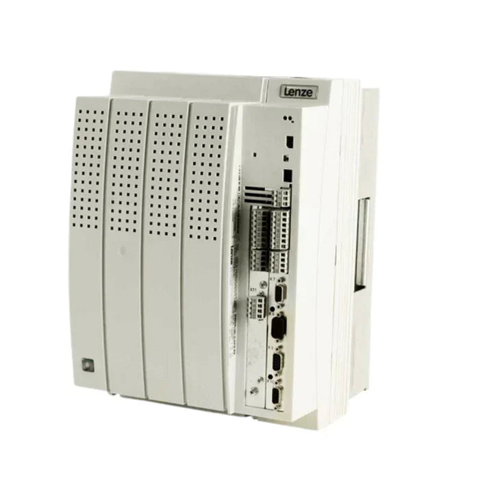 Lenze EVS9327‑CSV003 7.5 kW servo inverter with CSV003 firmware and resolver feedback in compact