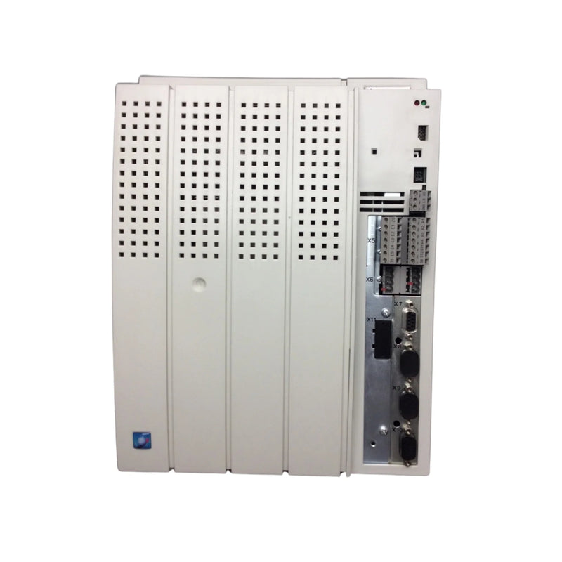 Lenze EVS9327-EP 22 kW servo inverter with resolver feedback, IP20 housing, and modular fieldbus options for automation