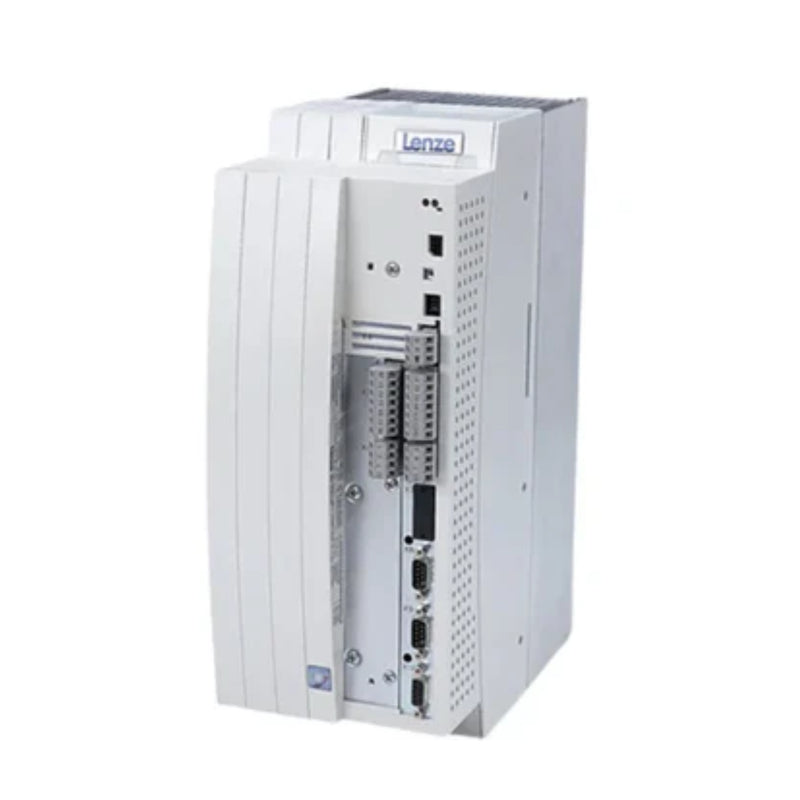 Lenze EVS9327‑CSV003 7.5 kW servo inverter with CSV003 resolver firmware, compact IP20 enclosure