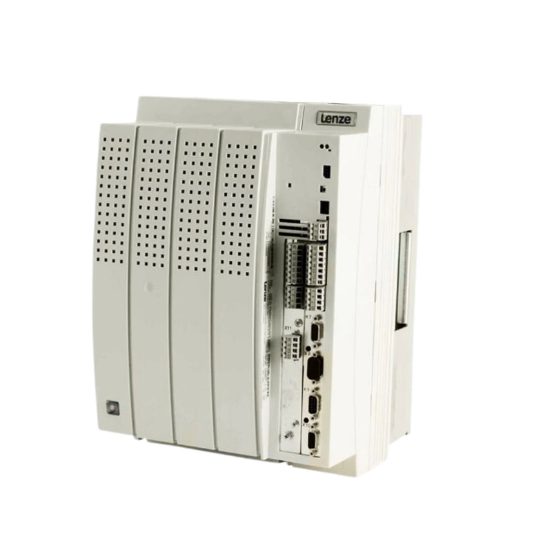Lenze EVS9329-EPV004 37 kW servo inverter with EPV004 firmware, resolver input, and IP20 housing