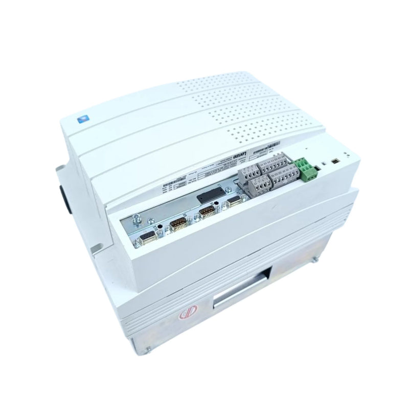 Lenze EVS9329-EP 37 kW servo inverter with resolver feedback, IP20 housing, and modular fieldbus options
