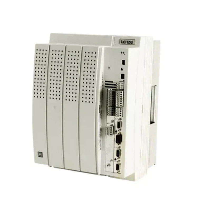 Lenze EVS9329‑CSV003 22 kW servo inverter with CSV003 resolver position control firmware, compact IP20 housing