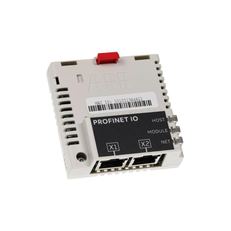 ABB FPNO-21 PROFIBUS DP communication module for ACS drives, DIN-rail mountable, for integration with industrial PROFIBUS networks.