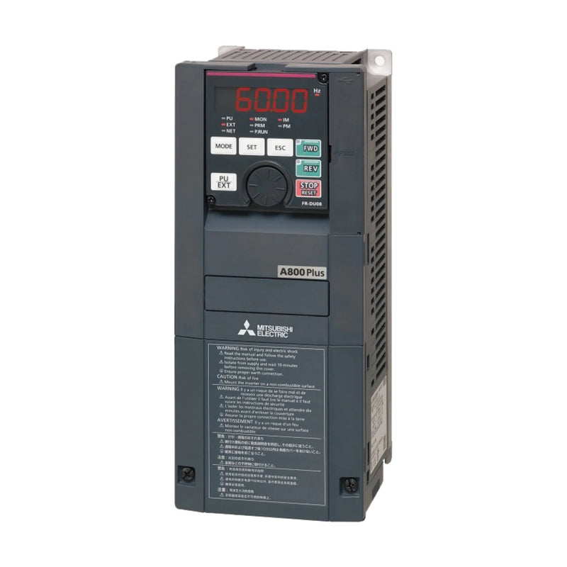 Mitsubishi FR-A840-00310-2-60 VFD, 75 HP, 460V, 3-phase, A840 series, high-performance inverter