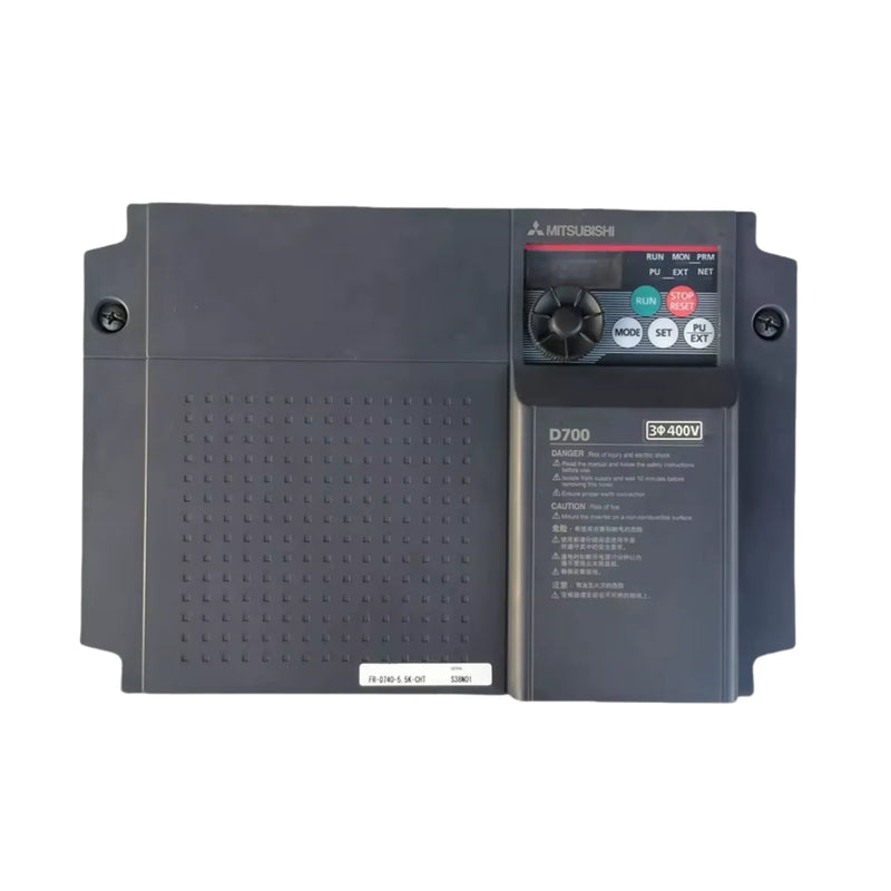 Mitsubishi FR-D740-5.5K-CHT VFD, 5.5kW, 400V, 3-phase, with brake transistor, D700 series