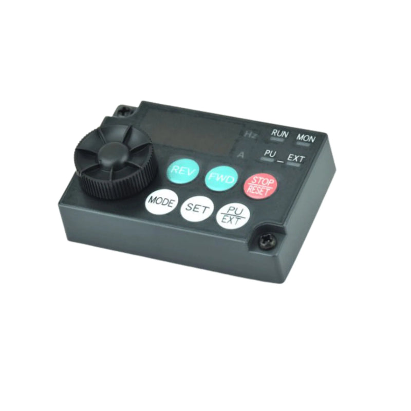 Mitsubishi FR-PA07 panel, LED display for FR Series, for parameter setup and monitoring.