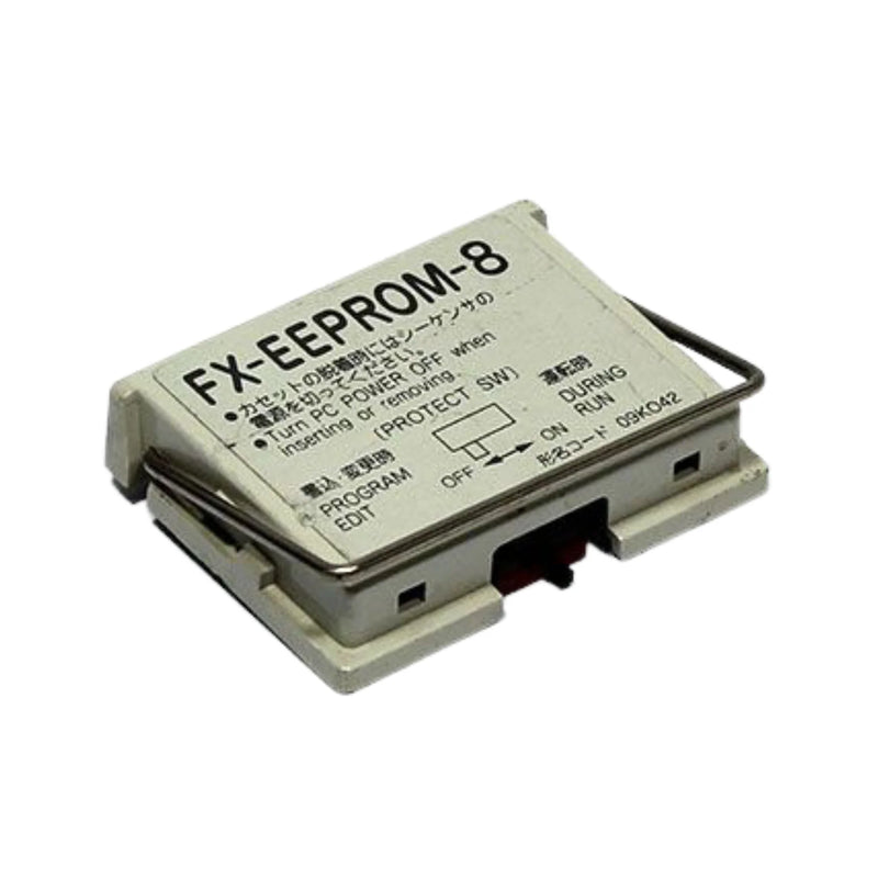 Mitsubishi FX-EEPROM-8 for FX PLC, reliable EEPROM storage solution for backup and program transfer