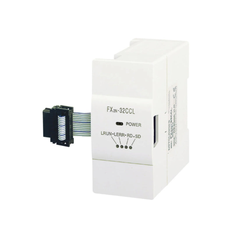 FX2N-32CCL CC-Link module with 32 I/O points for FX2N PLC, supporting master or local network communication