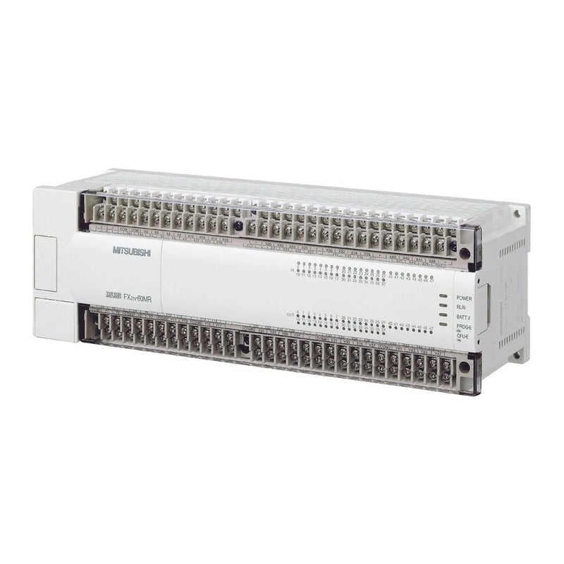 FX2N-80MR-ES/UL PLC, 80 I/O points, 100–240 VAC, relay outputs, industrial expandable control