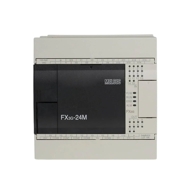 Mitsubishi FX3G-24MR/ES-A PLC, 24 I/O, compact controller, ideal for industrial automation, powered by 100–240 VAC