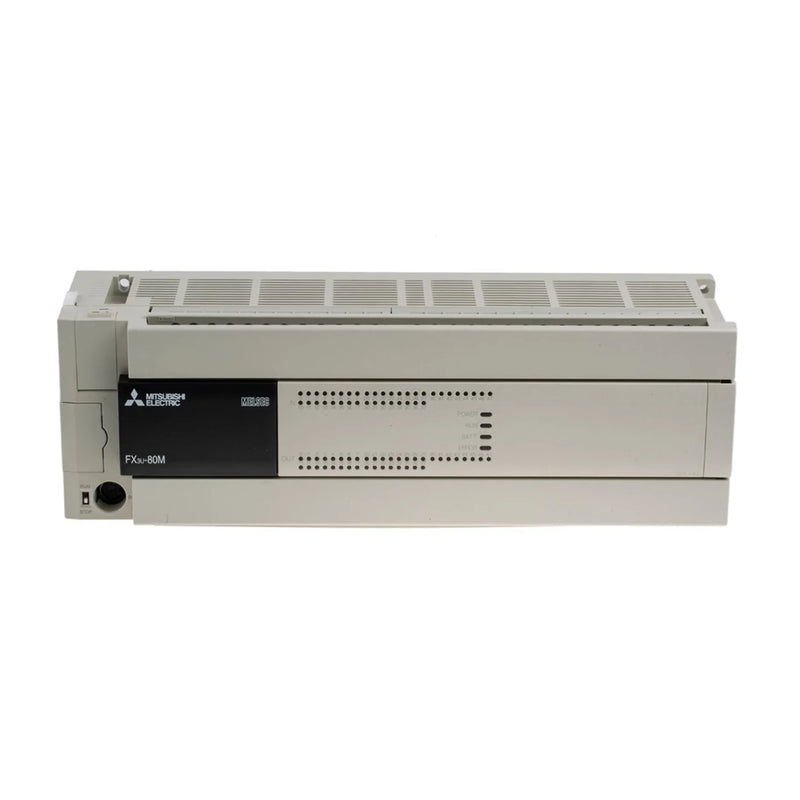 Mitsubishi FX3U-80MR/ES PLC, compact high-capacity controller, offers 80 I/O, FX3U series, 100–240 V AC
