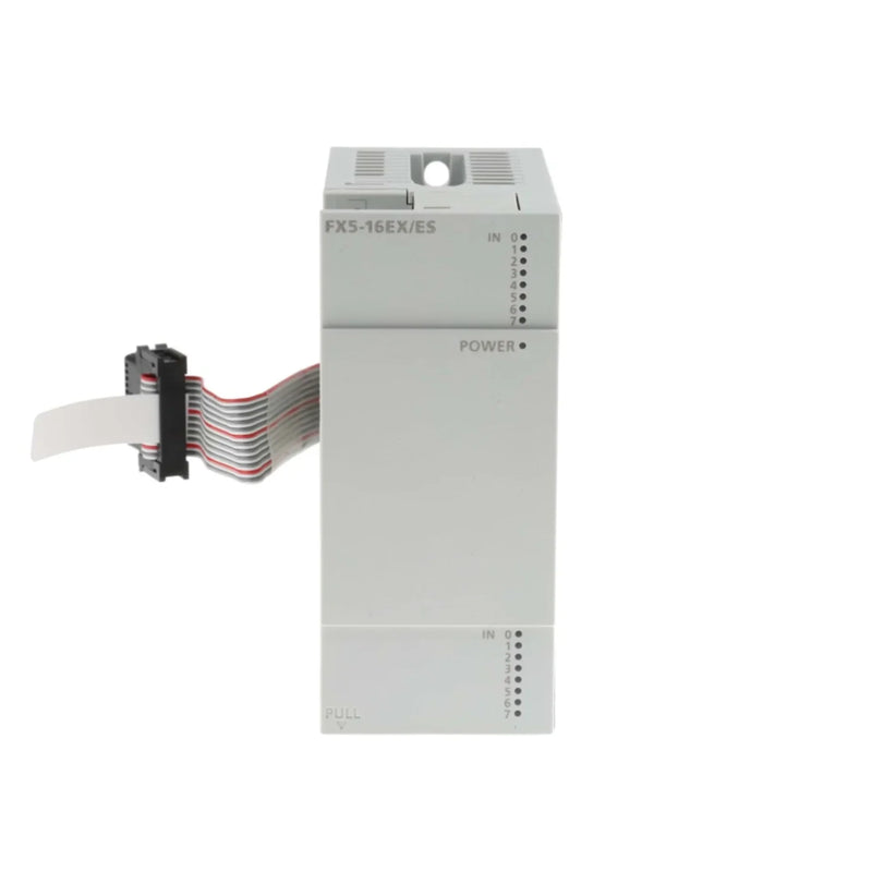 Mitsubishi FX5-16EX/ES module provides 16-point input, 24V DC, suitable for FX5U/FX5UC PLC systems.