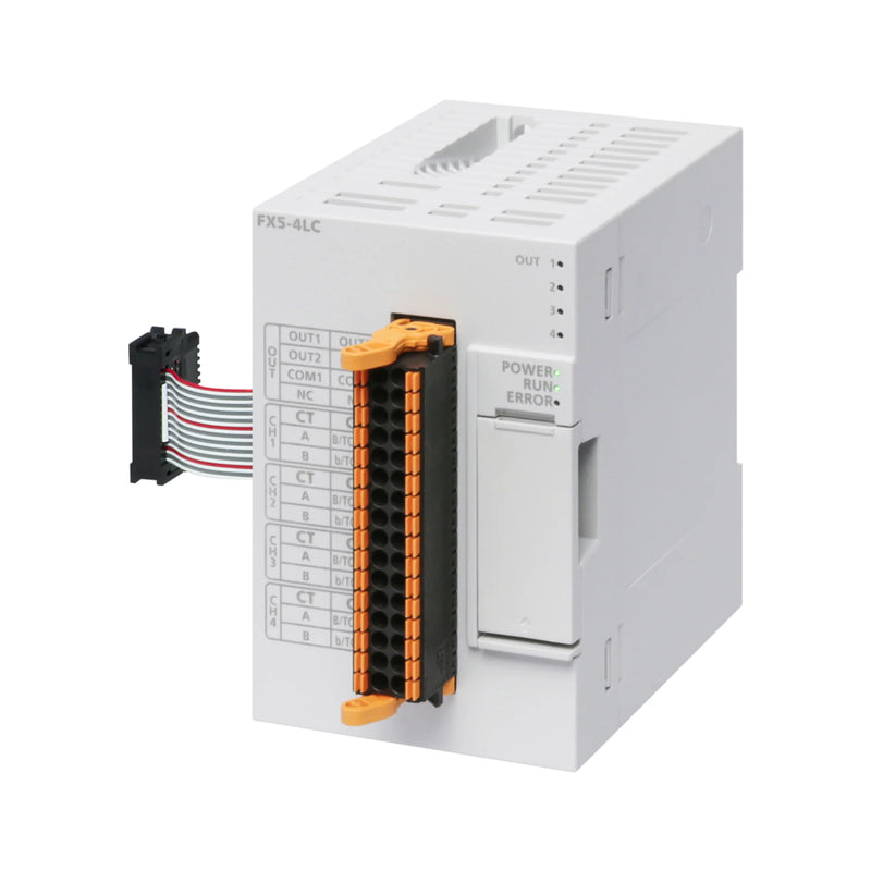 Mitsubishi FX5-4LC module, 4-channel input for sensors, compatible with FX5U