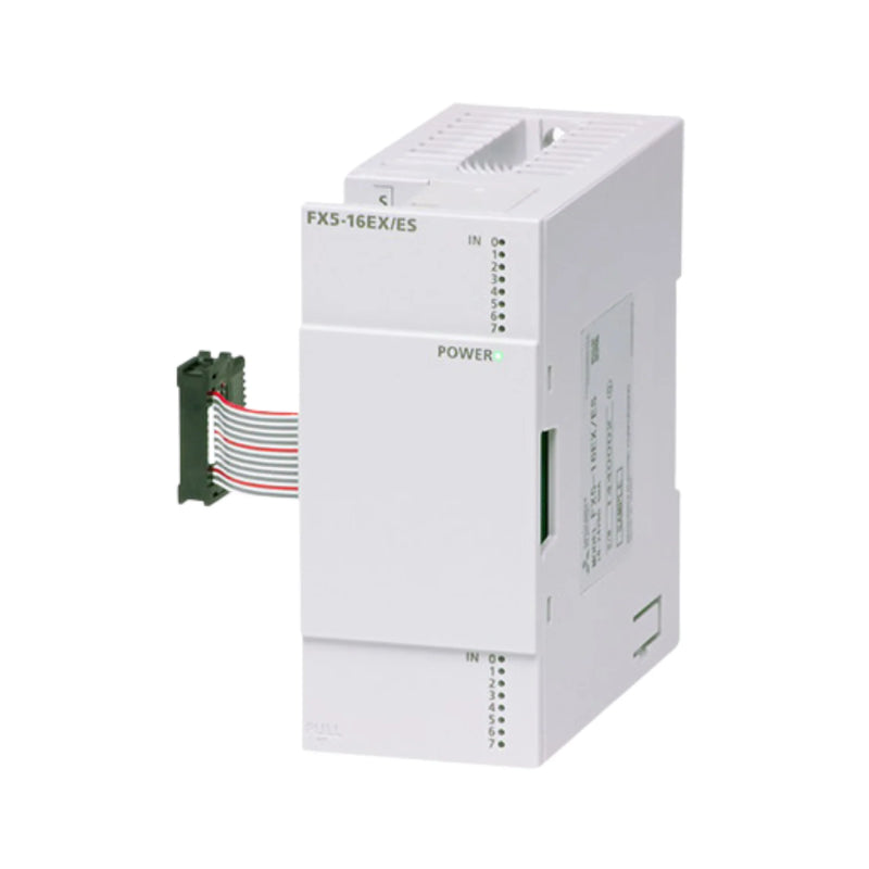 FX5-8EX/ES 8-point input module, suitable for FX5U/FX5UC, 24V DC sink/source, reliable and space-saving design.