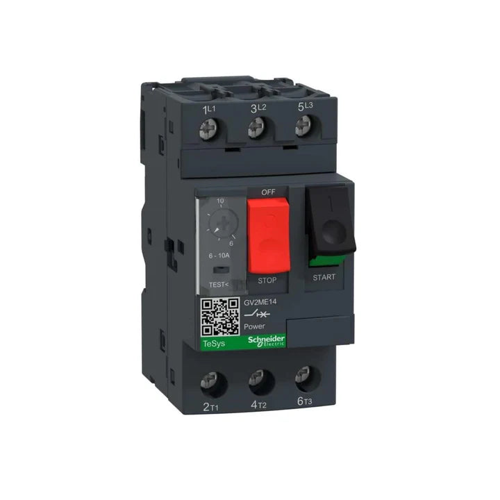 Schneider Electric GV2ME14 motor circuit breaker 3-pole 6–10 A thermal-magnetic