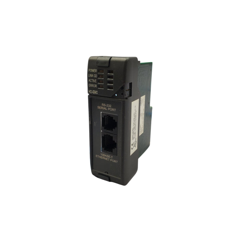 Host Automation H2-EBC Ethernet base controller for DL205 PLC with 10Base-T communication.