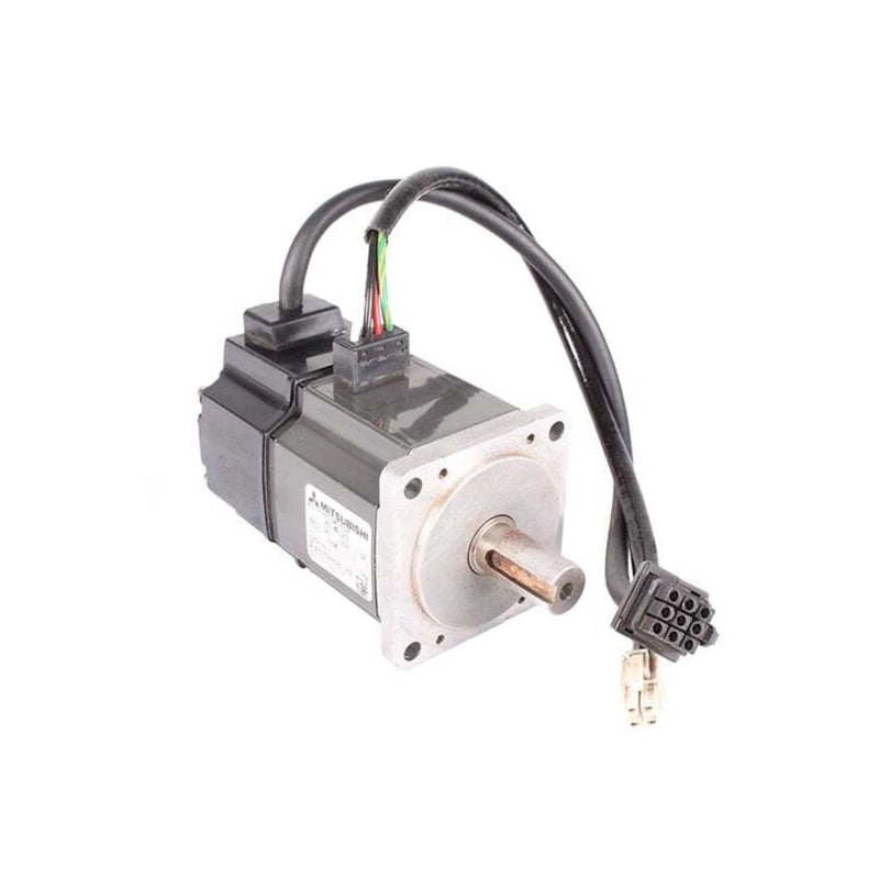 Compact Mitsubishi HC‑MF43K motor provides 0.4 kW and 3000 rpm with precise control for space efficiency.