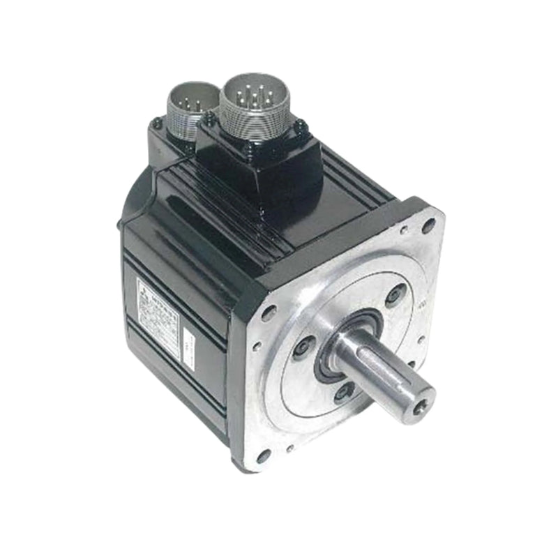Mitsubishi HC-SFS102 servo motor, 1kW, 200V, 3000 RPM, medium inertia, flange mount, ideal for industrial automation.