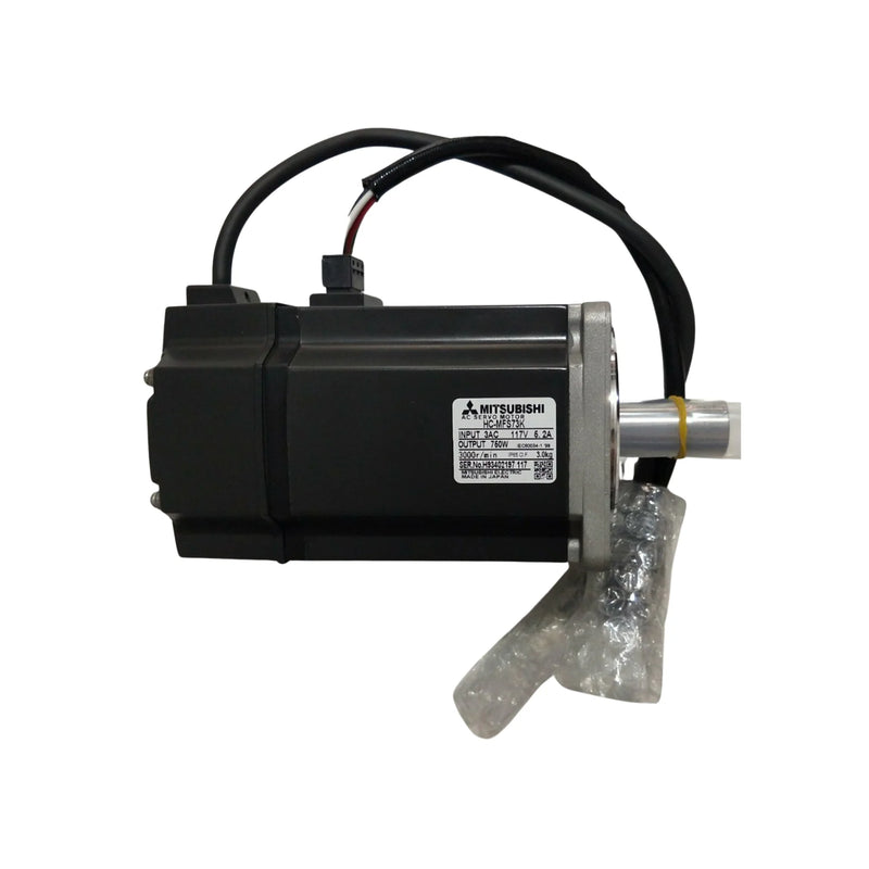 750W Mitsubishi HC‑MFS73K servo motor, 3000RPM, 200V, medium-inertia, precise encoder