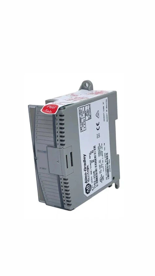 Allen-Bradley 1762-IQ16 16-channel 24V DC sink/source digital input module for MicroLogix PLCs, compact and reliable signal acquisition