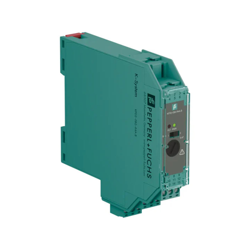 Pepperl+Fuchs KFD2‑EB2.R4A.B 2‑channel intrinsically safe encoder/pulse evaluator, DIN‑rail