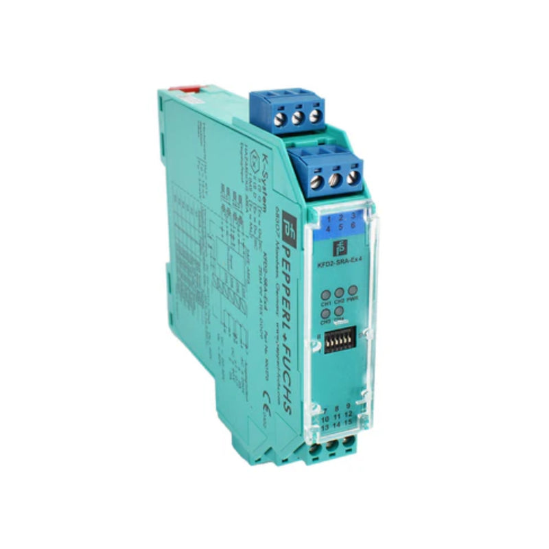 Pepperl+Fuchs KFD2‑SRA‑Ex4 4‑channel intrinsically safe signal conditioner, relay outputs, DIN‑rail