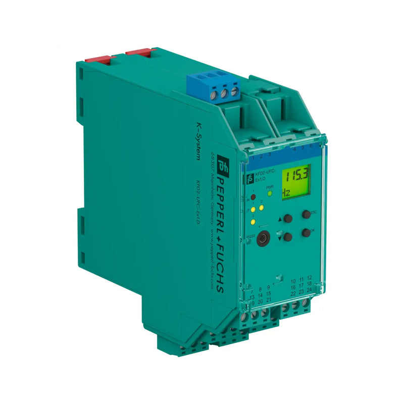 Pepperl+Fuchs KFD2‑UFC‑Ex1.D intrinsically safe frequency converter, DIN-rail, loop-powered, 4–20 mA output