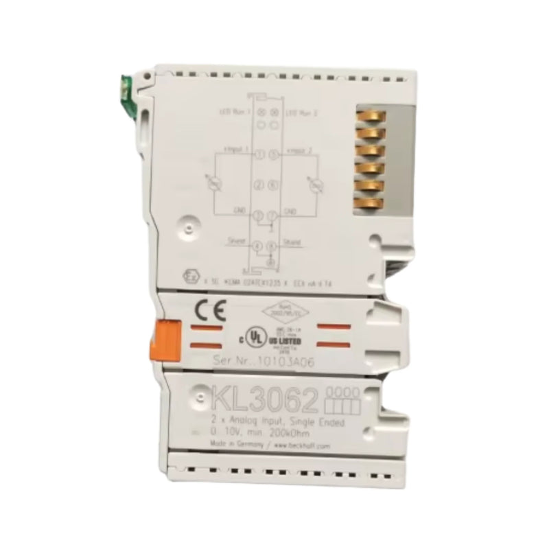Beckhoff KL3062 analog input terminal, 2-channel, 0–10 V, 12-bit, K-Bus
