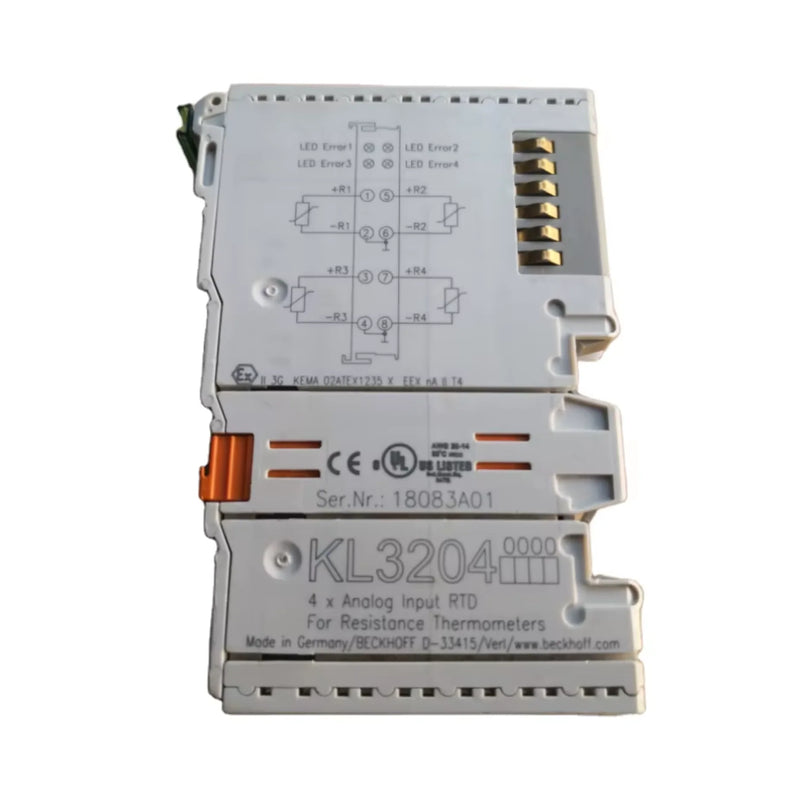 Beckhoff KL3204 analog input terminal, 4-channel, 0–20 mA, 12-bit, K-Bus