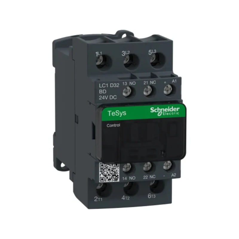 Schneider Electric LC1D32BD 3-pole 32 A contactor with 24 VDC coil TeSys D