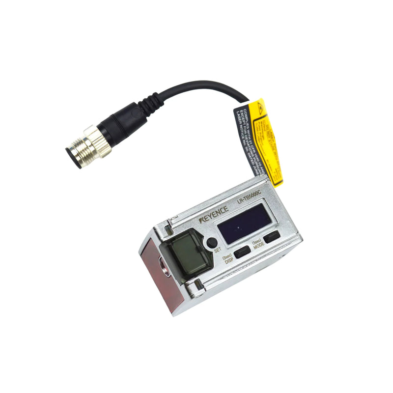 Keyence LR-TB5000C long-range laser sensor with 5000 mm detection, ideal for industrial automation and large object sensing.
