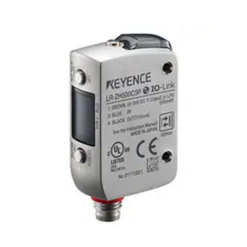 Keyence LR-ZH500C3P 500mm reflective sensor with IO-Link and PNP output, built for durable and smart industrial automation. Shop now.