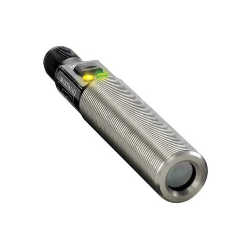Inductive proximity sensor M18TIP6EQ-800026, offers PNP output and IP67 protection for metal object detection.